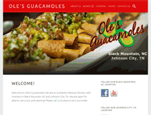 Tablet Screenshot of olesguacamoles.com